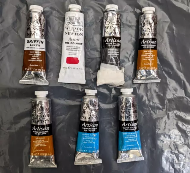 Winsor and Newton artists oil paints bundle.  Artisan , Griffin Alkyds etc.