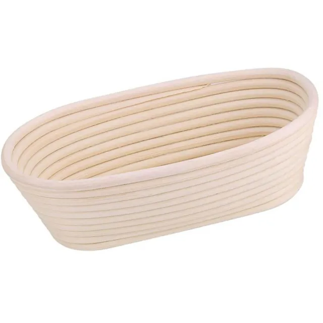 Oval Banneton Brotform Cane Bread Dough Proofing Proving Rattan Liner Basket