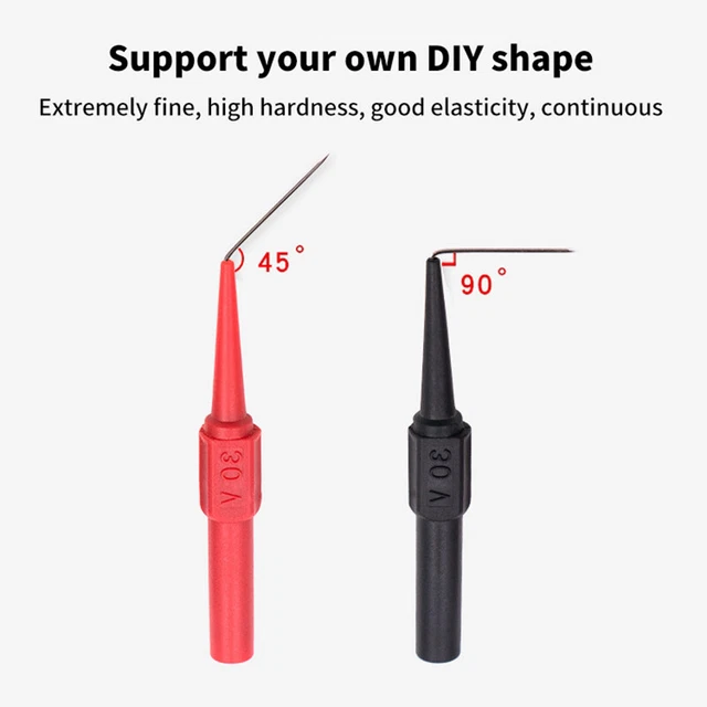 30V Car Tip Probes Diagnostic Tools Auto Multimeter Test Probes Mechanical To J2