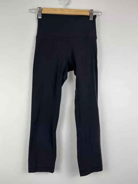 Lululemon Align High-Rise Crop 23" Size 4 Black Granite