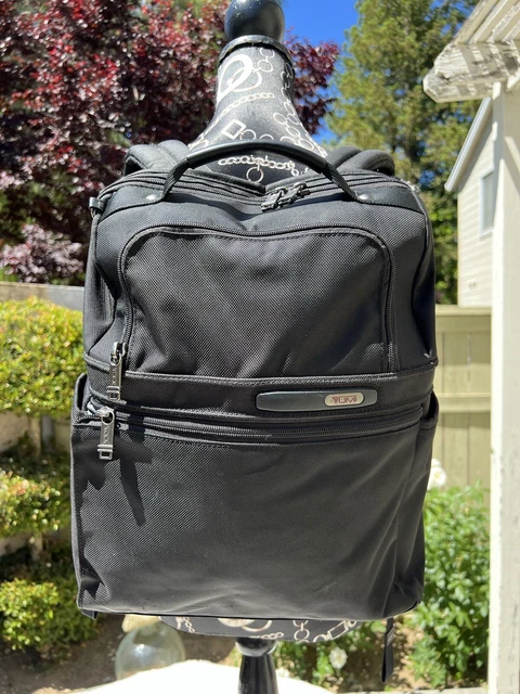 TUMI Alpha 3 Alpha3 Black ballistic Nylon Padded Laptop Backpack bag 263177d4 2