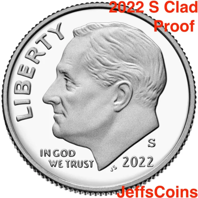 2022 S Mint Clad Proof Dime Roosevelt 10¢ Gem New From Set Gradable Early Issue