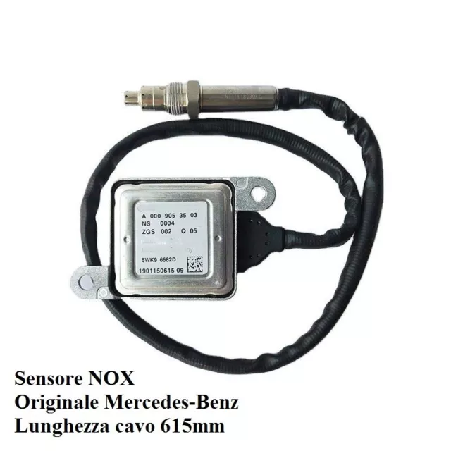 Sensore di NOX Mercedes-Benz Nuovo Originale Cavo da 615mm A0009053503