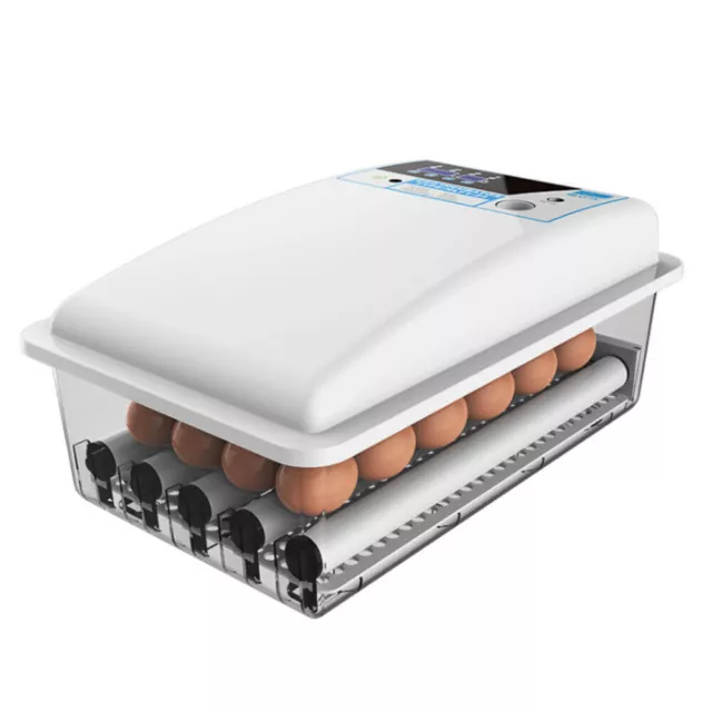 24 Eggs Incubator Temperature Control Automatic Turning Hatcher Duck Chicken Egg