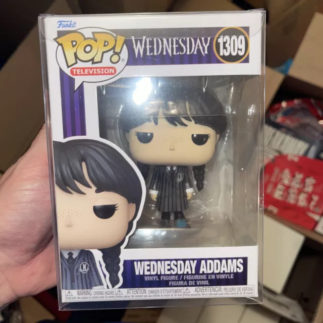 Wednesday Addams Funko Pop Jenna Ortega 1309 Television W/protector