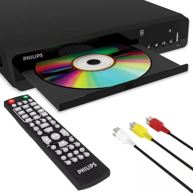 Philips DVD Player for Smart TV. Compatible with CD, DVD, MP3 + Remote Control