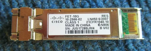 Cisco 10-2566-02 FET-10G Multi-Mode Fibre 850nm SFP Transceiver