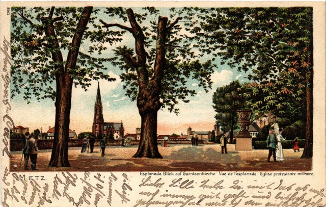 CPA AK METZ - Esplanade View of Garrison Church (474040)