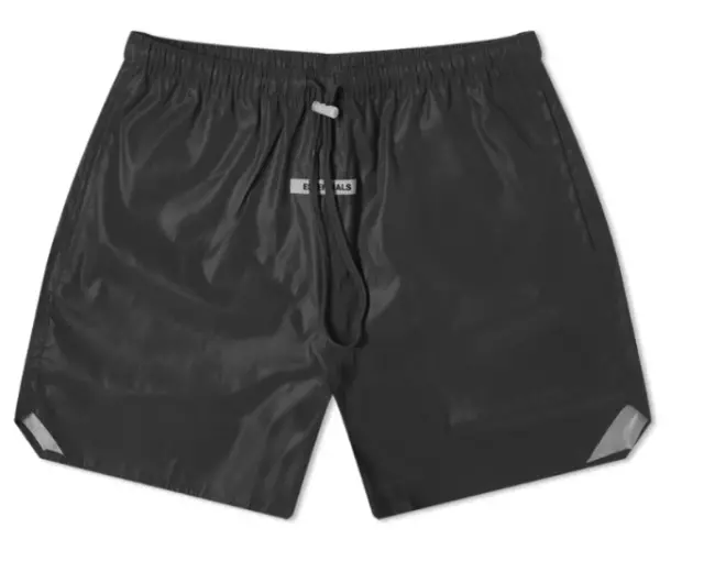 Fear of God Essentials Volley Shorts Black Reflective Large