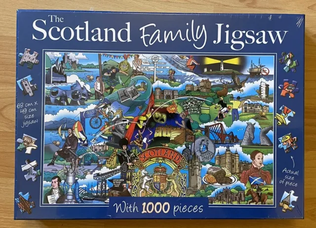The Scotland Family Jigsaw, 1000 pieces, Brand New