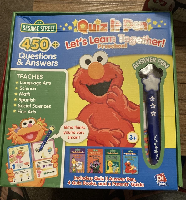 EXCELLENT QUIZ IT Pen age 3+ PRESCHOOL 4x Books 450 Questions Sesame