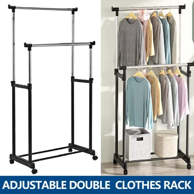 Clothes Rail Rack Hanging Clothes Rack Garment Rack Display Stand Shoe Storage