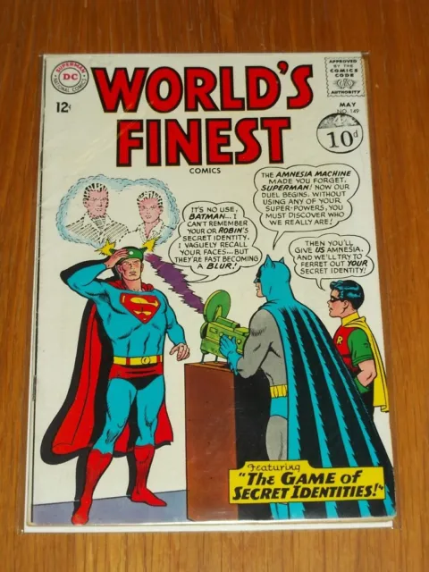 Worlds Finest #149 Fn- (5.5) Dc Comics May 1965+