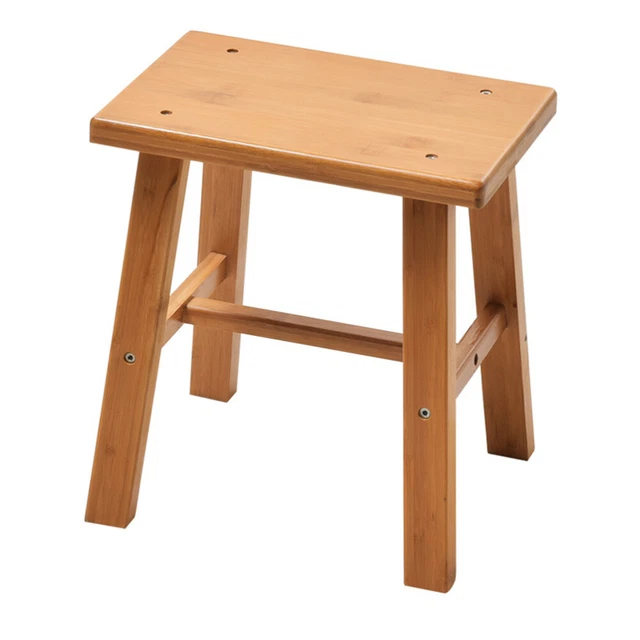 Sgabello Die Bank In Bambù Per Casa Sgabello Semplice Light Brown Bambino