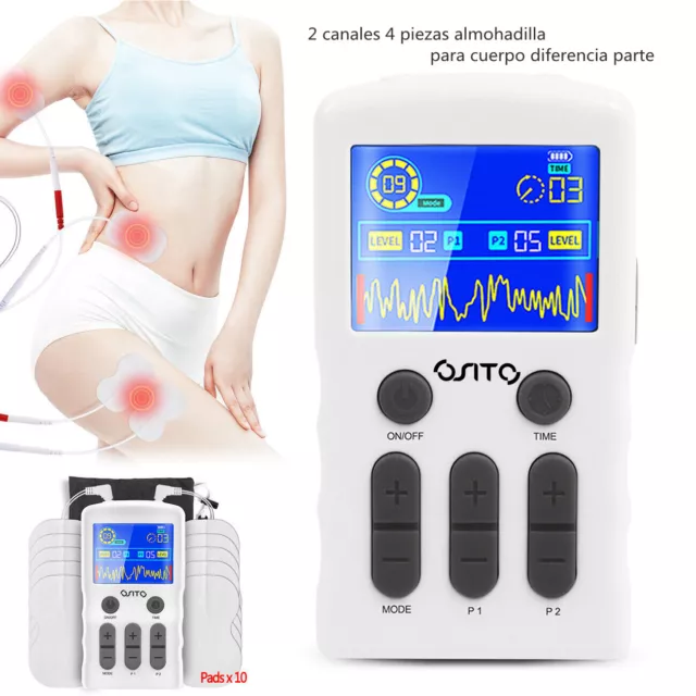 👍OSITO pulso eléctrico músculo amasado masajeador EMS terapia aliviar la fatiga