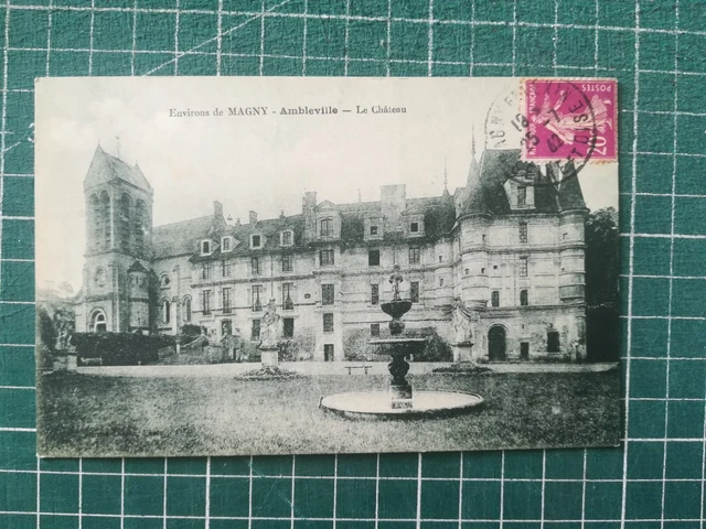xg312 CPA circa 1919 environs de Magny - Ambleville - le château