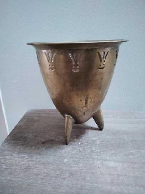 Pot à Plantes Vintage à Pieds En Mgo Intérieur Extérieur Effet Vieilli Blanc Casse Preweza 87340119
