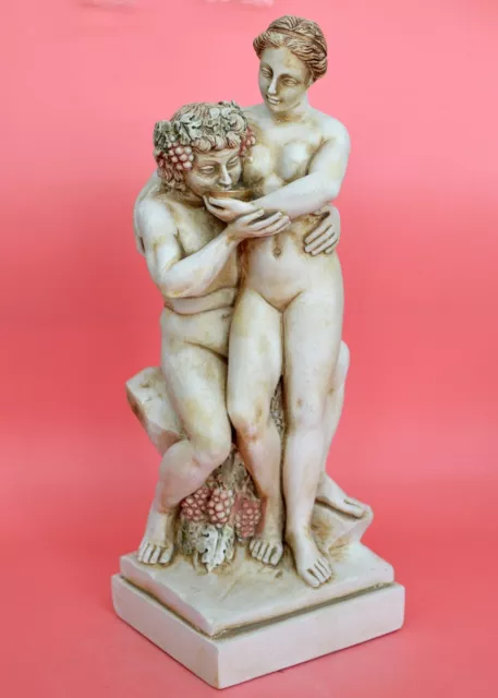 Dionysus Bacchus with Maenad statue - God of Wine Ritual Madness and ecstasy Dionysus Bacchus with Maenad statue - God of Wine Ritual Madness and ecstasy