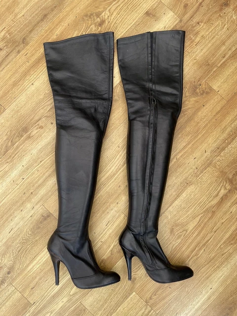 Vintage Leather Heeled Boots