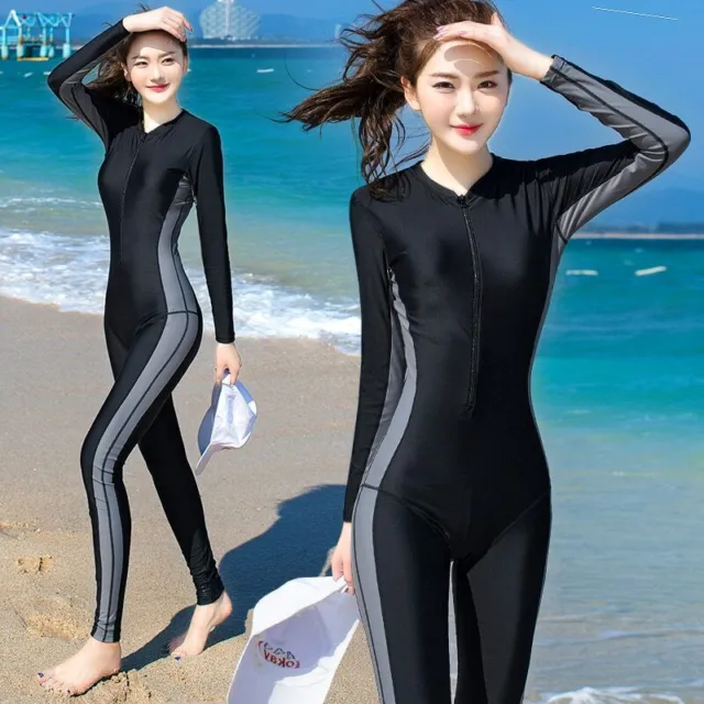 Women Full Body Swimwear One Piece Swimsuit Jumpsuit Bodysuit Dive