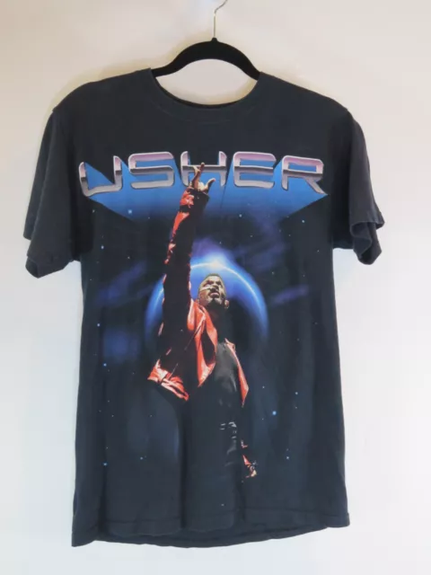 USHER OMG 2011 Tour Hip Hop Double Sided Concert T Shirt Tee Size S SMALL EUC
