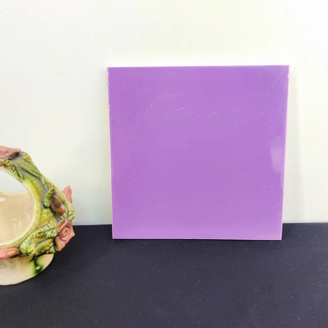 1940s Vintage Lilac Architecture Furniture Japanese Tile Saji Trademark Japan