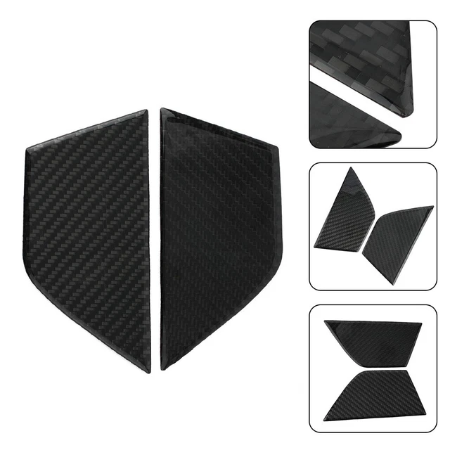 4 Pezzi Coperture Maniglie Porta Interne In Fibra Di Carbonio Per W204 (2005-2012), Finitura Lucida, Autoadesive - 5
