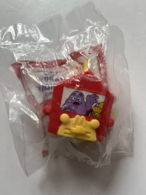 1994 Vintage Mcdonalds Happy Birthday Mcdonald Happy Meal Toy #1 Grimace Ronald