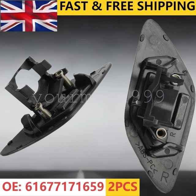 CNUPSM Front Bumper Headlight Washer Cover Nozzle Cap Left
