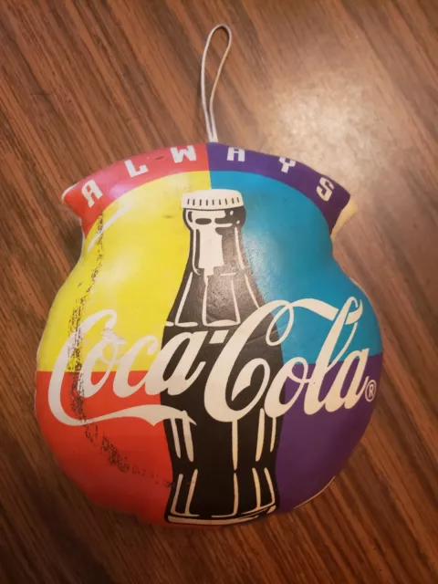 Vintage Always Coca Cola Puffy Ornament 2 Sided