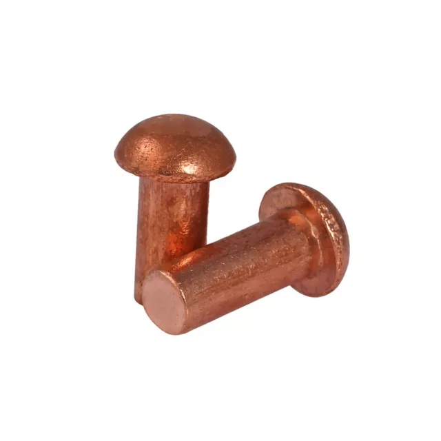 Solid Copper Round Pan Head Rivet M2 M2.5 M3 M4 M5 M6 M8 Button Head Rivet Bolts