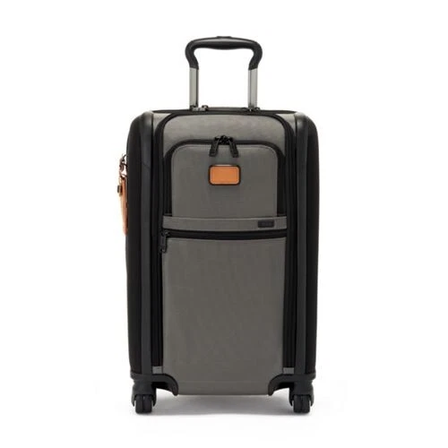 Tumi Alpha 3 International Dual Access 4-Wheel Carry-On  Expand Rare Alloy Tan