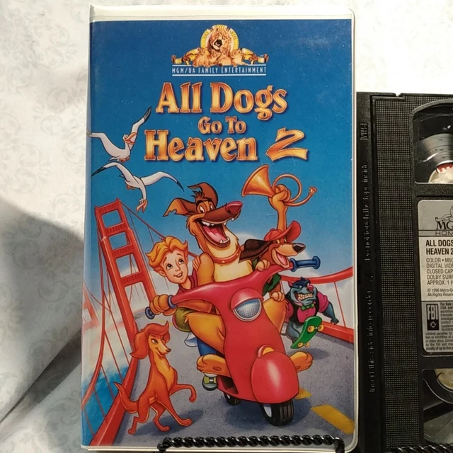 All Dogs Go To Heaven 2 1996 Vhs ALL DOGS GO to Heaven 2 VHS 1996 Clam Shell Family Cartoon Animated Dom