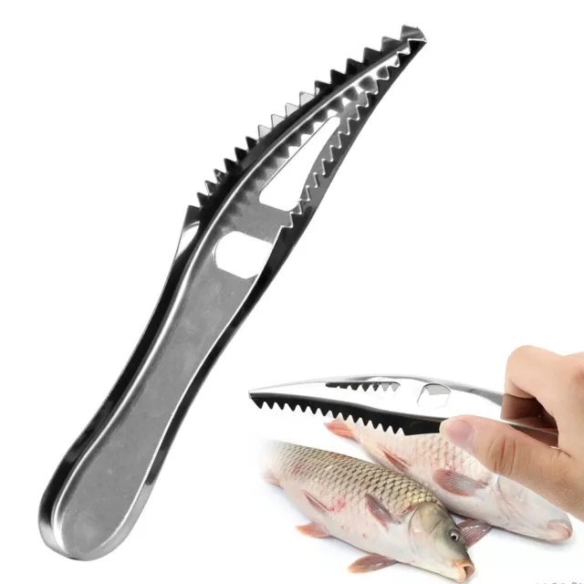Cleaner Fishs Scale Scraper Fish Cleaning Peeler Seafood Tools Bottle Opener