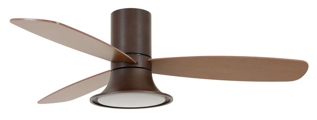 Ventilatore A Soffitto Con Luce LED Lucci Air Flusso | 132 Cm | Bianco | Telecomando Incluso | 6 Velocità