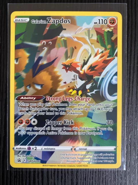 Galarian Zapdos Crown Zenith Promo SWSH283 Pokémon Card