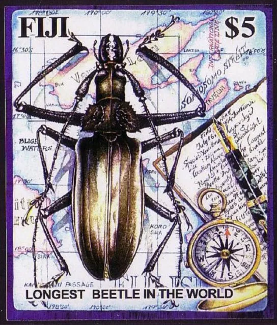 Fiji Longest Beetle in the World MS 2004 MNH SG#MS1216 CV£6.50