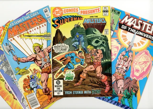 HE-MAN key lot of 5 DC Comics Presents 47 1st app 1982 MOTU mini-series Marvel