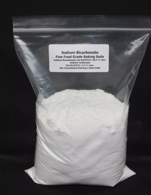 SODIUM-BICARBONATE-of-Soda 2KG - Resealable Bag - Fine Food Grade -Fast Dispatch