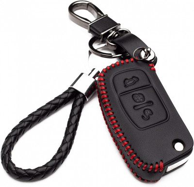 Kaser Cover Guscio Custodia Pelle con Portachiavi per Chiave Alfa Romeo Mito Giulietta 