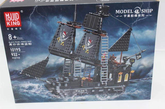 JMBricklayer Pirate Ship Model Building Sets, Black Pearl Mysterious Toys Kits, Collectible Blocks, Cool Toy, Gifts for Boys Teens Collectors (Upgraded Version, 3180 Pieces), (40102