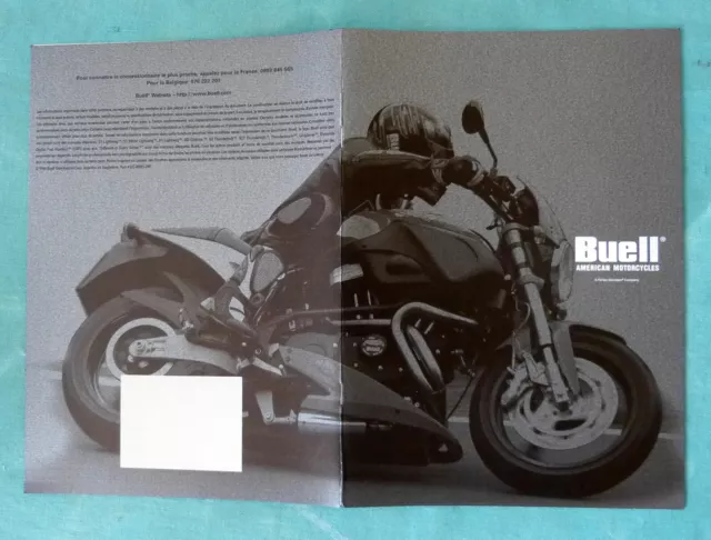 Buell catalogue 2000, French. M2, X1 Prospekt, dépliant, brochure.