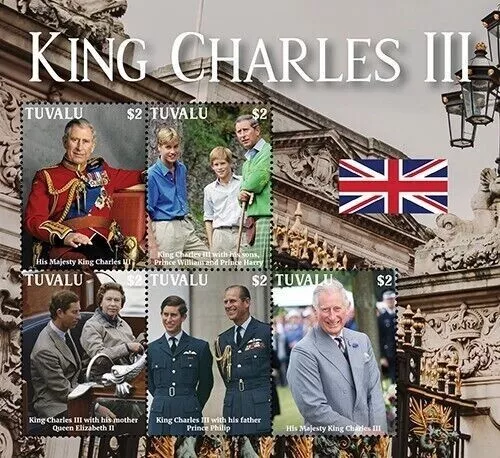 Tuvalu 2022 - King Charles III - Sheetlet - MNH