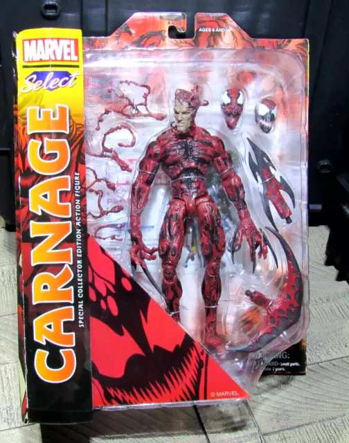 CARNAGE 2019 Diamond Select Marvel Legends Spider-man Collector Ed. Figure MOC
