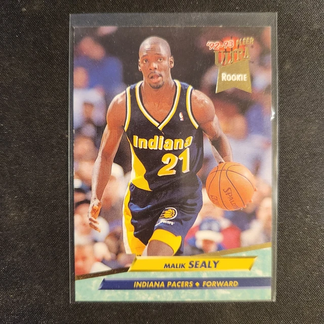 1992-93 FLEER ULTRA Malik Sealy #277 recrue RC Pacers L7 EUR 1,93 ...