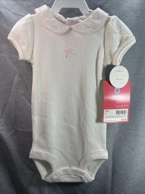 NWT Carters Baby Girl Infant One Piece Bodysuit Size 6 Months