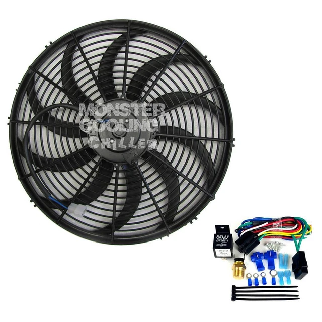 JEEP WRANGLER YJ Chevy V8 Electric Radiator Fan 16" High Output 220W
