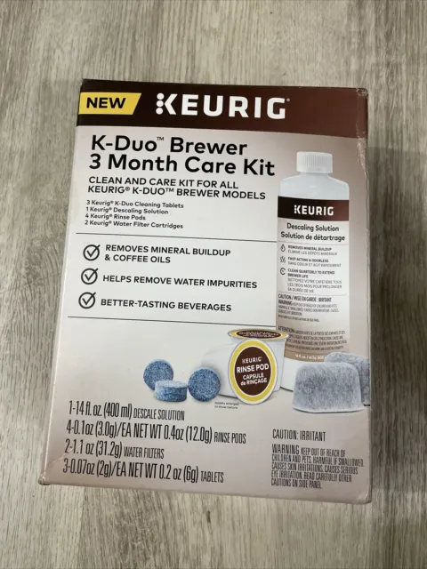 Keurig 5000356888 K-Duo 3 Month Care Brewer Maintenance Kit Tablets Descaling