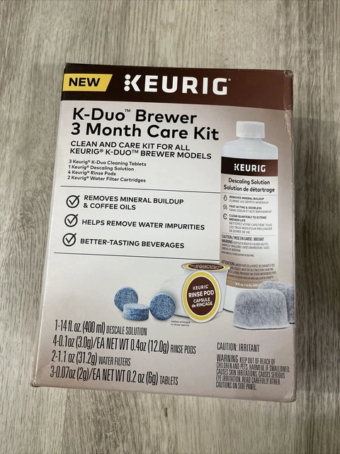 Keurig 5000356888 K-Duo 3 Month Care Brewer Maintenance Kit Tablets Descaling