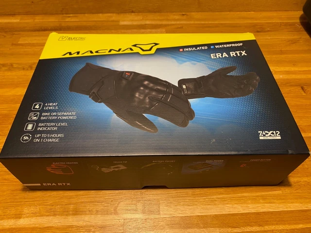 Guanti Riscaldati Donna Macna Era RTX Medium Inc Batterie Caricabatterie Moto Medium